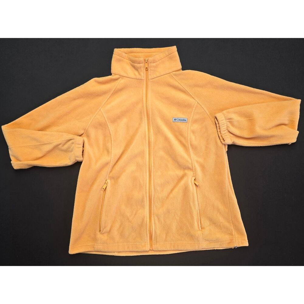 Columbia Womens XXL Peach Full Zip Fleece Jacket Lightweight Outdoor Hiking
